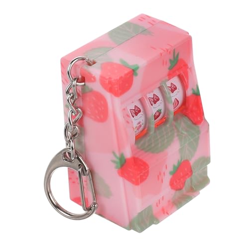 Kisangel Mini Spielautomat Erdbeer Zappelspielzeug Schlüsselanhänger Süßer Handyanhänger Schlüsselanhänger Neuartige Schlüsselanhänger Frucht Schlüsselanhänger von Kisangel