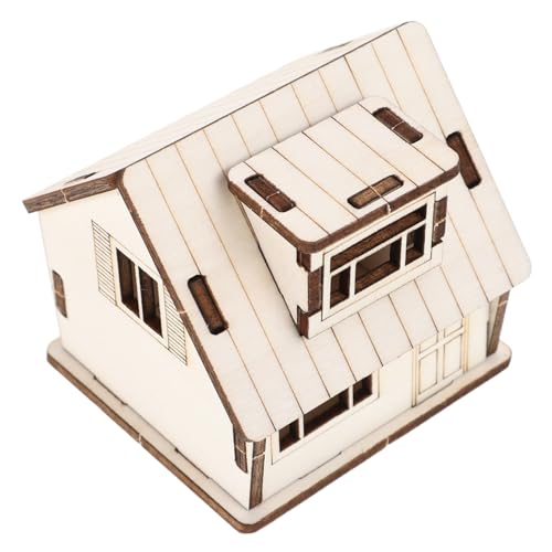 Kisangel Miniaturhäuser Zum Basteln Holzbausatz Realistisches Minihaus Für Jungen Und Mädchen Heimdekoration Und Kreatives Lernspielzeug von Kisangel