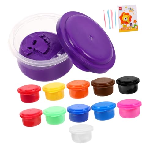Kisangel Modelliermasse Farben Ultralight Knete mit Zubehör Lufttrocknend Biegsam Nicht Klebend Für DIY Basteln Schulprojekte Jungen und Mädchen Kreatives von Kisangel