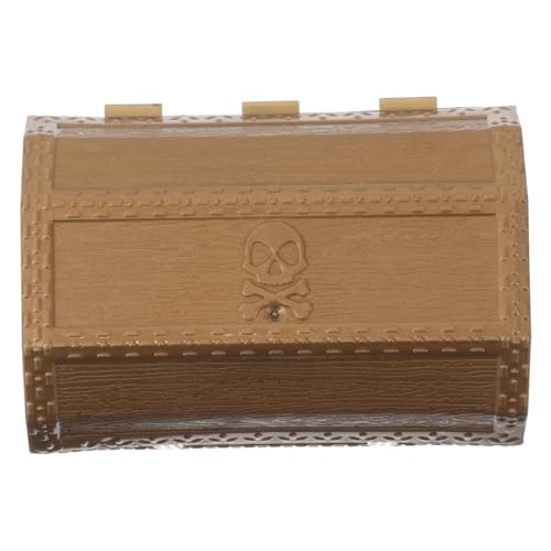 Kisangel Piraten Schatztruhe für Kleine Aufbewahrungsbox aus Kunststoff Sicher und Multifunktional Vintage Stil für Geburtstagspartys Klassenzimmer und Spielzeugorganisation von Kisangel