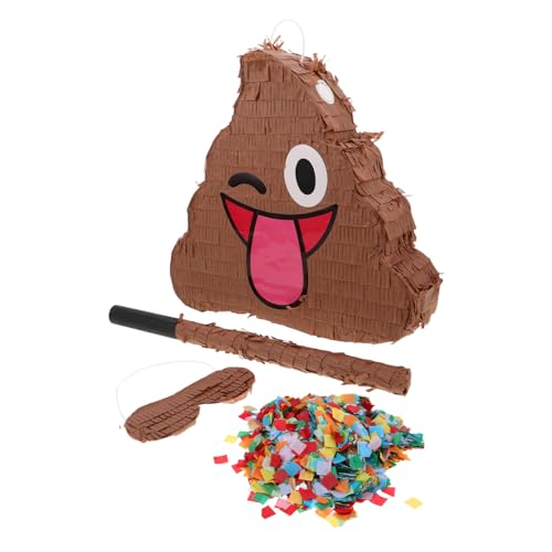 Kisangel Poop Piñata Lustige Piñata Geburtstagsparty Dekorationen Partyspiele Poop Party Zubehör Geburtstagsfeste Partyspiele Kaffee Zufällige Farbe von Kisangel
