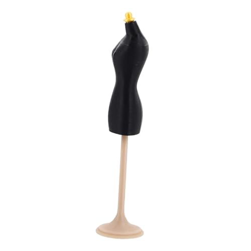 Kisangel Puppenstand für Kleider Abnehmbarer Mannequin Halter für Kinderbekleidung für Puppenhaus Dekoration Schwarz Vielseitige Präsentation für Designs und Accessoires von Kisangel