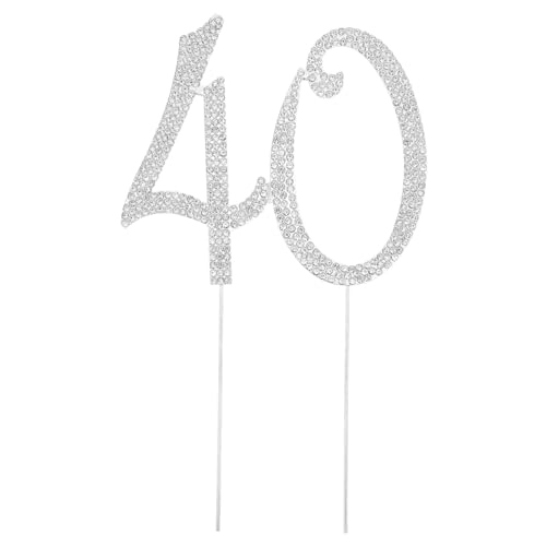 Kisangel Silberner Cake Topper mit Funkelnden Strasssteinen Wiederverwendbares Luxuriöses Geburtstags Jubiläum-deko Party Eventkuchen Kisangel Silberner Cake Topper mit Funkelnden Strasssteinen Wiederverwendbares Luxuriöses Geburtstags Jubiläum-deko Party Eventkuchen von Kisangel