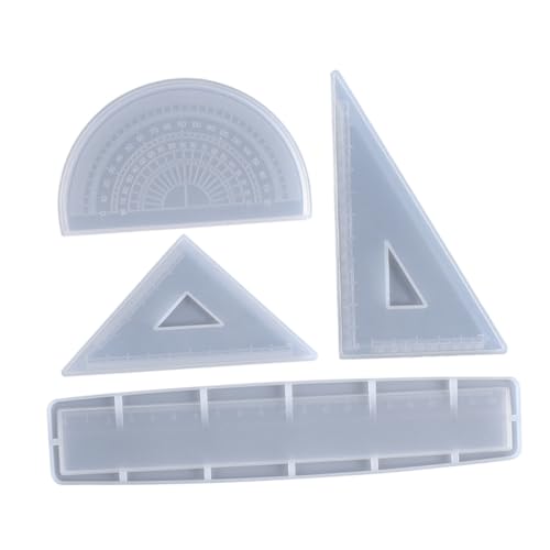 Kisangel Silikonform Lineal Gießform Teilig Präzise Maße Kreatives Basteln DIY Epoxidharz Formen für Kleine Messwerkzeuge Herstellung von Kisangel