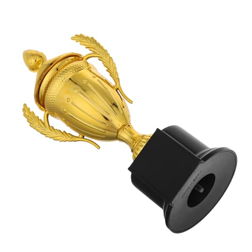 Kisangel Trophäe mit Deckel Kunststoff Goldfarbene Siegerpokal für Kindergarten Schule Wettbewerbe Partypreise zur Teilnahme Anerkennung von Kisangel