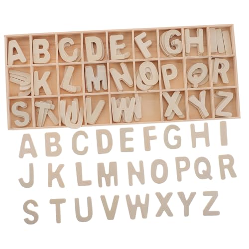 Kisangel Unvollendetes Holzbuchstaben Set mit Ablage Diy Holzstücke für Basteln und Mittlere Montessori Holzspielzeug für Kreativität Frühbildung und Dekoration Kisangel Unvollendetes Holzbuchstaben Set mit Ablage Diy Holzstücke für Basteln und Mittlere Montessori Holzspielzeug für Kreativität Frühbildung und Dekoration von Kisangel