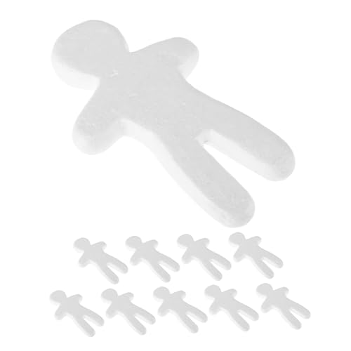 Kisangel Vielseitiges Bastelzubehör 10 Stück Weißer Embryo-puppenschaum Zum Bemalen Von Kuchendekorationen Und Kreativen Projekten von Kisangel