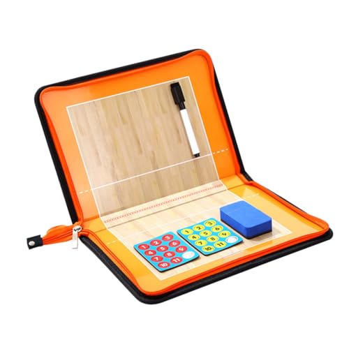 Kisangel Volleyball Taktikboard mit PU Lederhülle Trocken Abwischbar Marker und Radiergummi Professionelles Coaching Board für Training und Spielanalyse Kisangel Volleyball Taktikboard mit PU Lederhülle Trocken Abwischbar Marker und Radiergummi Professionelles Coaching Board für Training und Spielanalyse von Kisangel