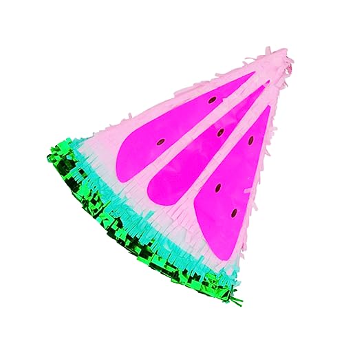 Kisangel Wassermelonenförmige Pinata Traditionelles Mexikanisches Partyspielzeug Für Fiesta Geburtstagsfeiern Und Themenpartys Befüllbar Mit Süßigkeiten Und Spielzeugen von Kisangel