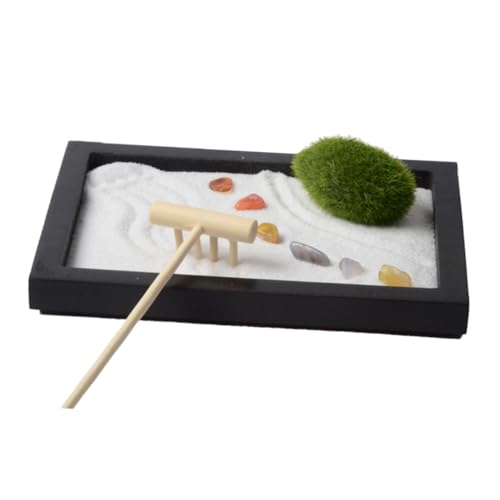 Kisangel Zen Garten Tischdekoration Mit Simulation Moos Meditationsgarten Miniaturlandschaft Für Schreibtisch Und Büro Sand Tischdekoration Für Entspannende Kisangel Zen Garten Tischdekoration Mit Simulation Moos Meditationsgarten Miniaturlandschaft Für Schreibtisch Und Büro Sand Tischdekoration Für Entspannende von Kisangel