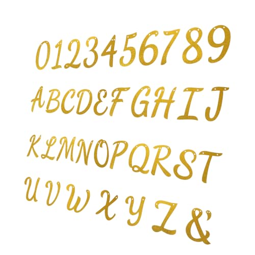 Kisangel &Amp; DIY Center Jubiläum Etiketten Schild Geburtstag Große Hochzeit Sparkly Alphabet Hangings Supplies Buchstaben Party Zahlen Banner Glitter Banner – Schilder Golden Bling Und von Kisangel
