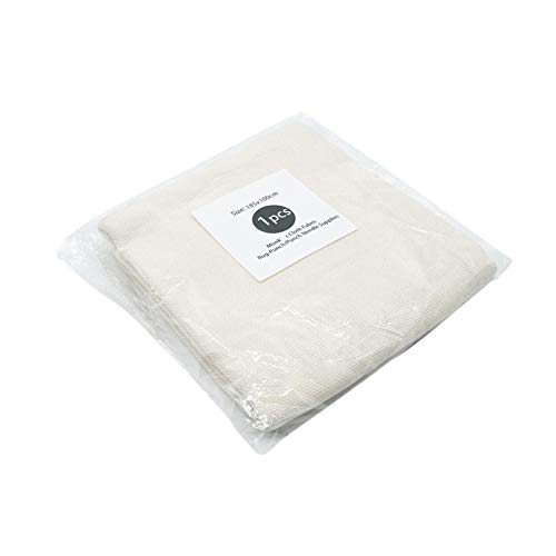 Kisbeibi DIY Stickerei Nadelarbeit Stoff, Baumwollmischung, Mönchtuch, kein Muster, perfekt zum Nähen, Basteln und Sticken, Beige, 185 x 100 cm von Kisbeibi