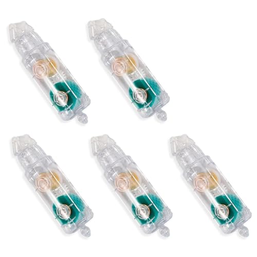Kissmii 5 Stück Doppelseitiges Klebeband, Nachfüllpackung 0,23 X 16,40 Fuß, Nachfüllpackung für Klebebandrollen, Nachfüllpackung für Klebebandrollen von Kissmii