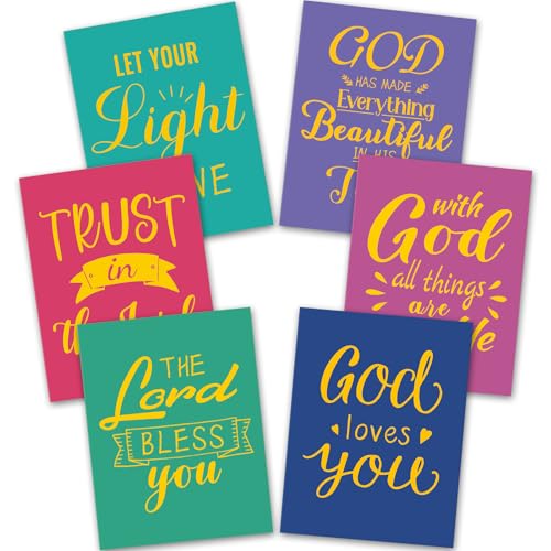 Kisston Aktenordner mit Glaubensschriften, Briefform, für religiöse, zwei Taschen, mit inspirierenden Sprüchen, verschiedene Farben, Hausaufgaben, pädagogisches Lernen, Organizer, Großpackung, A4 Kisston Aktenordner mit Glaubensschriften, Briefform, für religiöse, zwei Taschen, mit inspirierenden Sprüchen, verschiedene Farben, Hausaufgaben, pädagogisches Lernen, Organizer, Großpackung, A4 von Kisston
