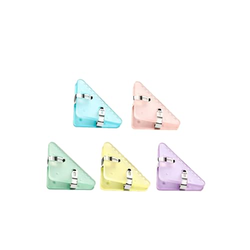 20 Stück Dreieckige Büroklammern, Eckenschutz Klammer Binder Clips, Foldback Transparente Binder Clips, Dreieckige Buchklammer, Multifunktionaler Bunter Eckclip, für Bücher, Dokumente 20 Stück Dreieckige Büroklammern, Eckenschutz Klammer Binder Clips, Foldback Transparente Binder Clips, Dreieckige Buchklammer, Multifunktionaler Bunter Eckclip, für Bücher, Dokumente von Kisstta