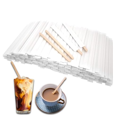 200 Stück Rührstäbchen Holz, Holzstäbchen Kaffee, 14 cm Lange Holzstäbchen, Für Kaffee, Kakao, Milchschaum, Tee, Zuckersticks, Eisstiele Holz, Kaffeerührstäbchen 200 Stück Rührstäbchen Holz, Holzstäbchen Kaffee, 14 cm Lange Holzstäbchen, Für Kaffee, Kakao, Milchschaum, Tee, Zuckersticks, Eisstiele Holz, Kaffeerührstäbchen von Kisstta
