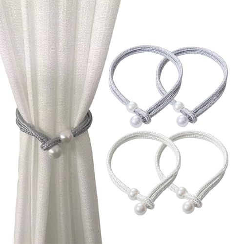 4 Stück Vorhang Raffhalter, Vorhang Raffhalter Schnallen, Raffhalter für Vorhänge, Handgewebt Raffhalter, Holdbacks Halter Haken Clip für Zuhause Schlafzimmer Büro Dekorativer Vorhang, Vorhangspanner 4 Stück Vorhang Raffhalter, Vorhang Raffhalter Schnallen, Raffhalter für Vorhänge, Handgewebt Raffhalter, Holdbacks Halter Haken Clip für Zuhause Schlafzimmer Büro Dekorativer Vorhang, Vorhangspanner von Kisstta