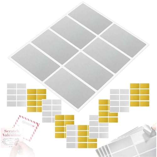 80 Stück Rubbellose Selber Machen, Rubbelaufkleber, Rubbel Etiketten Silber, Aufkleber Selbst Gestalten, Silber Gold Rubbelkarten für Hochzeit Geburtstage Gutschein Überraschung 80 Stück Rubbellose Selber Machen, Rubbelaufkleber, Rubbel Etiketten Silber, Aufkleber Selbst Gestalten, Silber Gold Rubbelkarten für Hochzeit Geburtstage Gutschein Überraschung von Kisstta