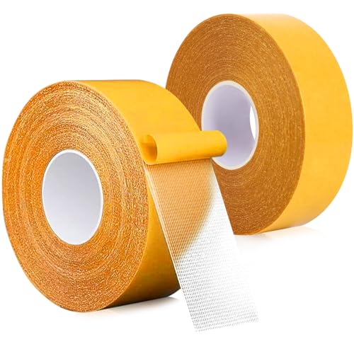 Kisstta 2 Stück Klebeband, Gelbes Doppelseitiges Klebeband, Klebeband 15mm, Starke Klebrigkeit, vielseitige Anwendung für Heimwerkerprojekte,Nail Art Aufkleber von Kisstta