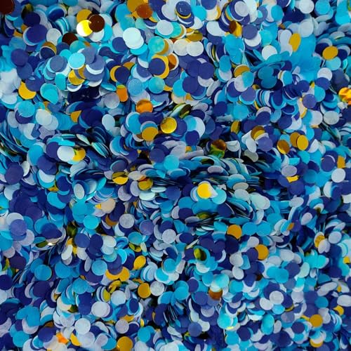 Konfetti Geburtstag, Confetti Blau Hochzeit Geburtstag, Tischdeko Blau, Streudeko Punkte Dot, Konfetti Groß für Hochzeit, Party Dekoration, 1cm, 20g Konfetti Geburtstag, Confetti Blau Hochzeit Geburtstag, Tischdeko Blau, Streudeko Punkte Dot, Konfetti Groß für Hochzeit, Party Dekoration, 1cm, 20g von Kisstta