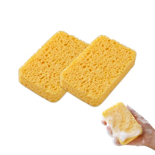 Reinigungsschwamm, Schwamm küche, Wasserabsorbierender Malschwamm, Spülschwämme Nachhaltig Schwamm, Abwasch Schwämme für Geschirr, Haushalt, Kochgeschirr von Kisstta