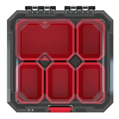Kistenberg Sortimentskasten Kleinteilemagazin Sortierbox Sortierkasten Sortimentskoffer Kleinteile Organiser mit herausnehmbaren Einsatz Boxen, transparenter Deckel, Gummiecken, 280 x 280 x 110 mm Kistenberg Sortimentskasten Kleinteilemagazin Sortierbox Sortierkasten Sortimentskoffer Kleinteile Organiser mit herausnehmbaren Einsatz Boxen, transparenter Deckel, Gummiecken, 280 x 280 x 110 mm von Kistenberg