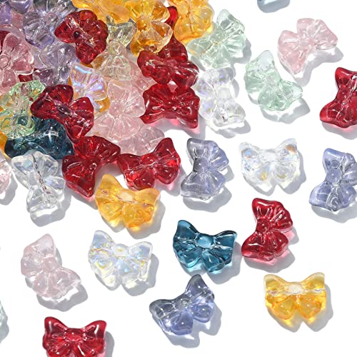 KitBeads 100 Stück zufällige Glasschleife Perlen Bunte Schmetterling Fliege Perlen Horizont gebohrt Lampwork Transparent Bogen Perlen für Schmuckherstellung Bulk KitBeads 100 Stück zufällige Glasschleife Perlen Bunte Schmetterling Fliege Perlen Horizont gebohrt Lampwork Transparent Bogen Perlen für Schmuckherstellung Bulk von KitBeads