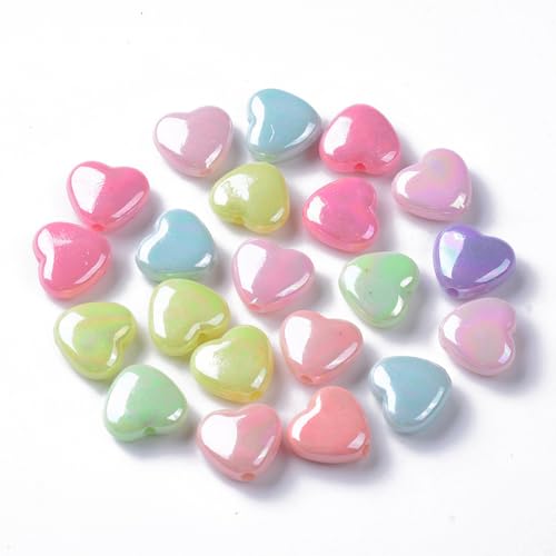 KitBeads 138 Stück zufällige undurchsichtige Acryl-Herzperlen, AB-Farbe, Valentinstag, Liebe, herzförmige Perlen für Schmuckherstellung, Armbänder, Ohrringe, Schlüsselanhänger, Basteln KitBeads 138 Stück zufällige undurchsichtige Acryl-Herzperlen, AB-Farbe, Valentinstag, Liebe, herzförmige Perlen für Schmuckherstellung, Armbänder, Ohrringe, Schlüsselanhänger, Basteln von KitBeads