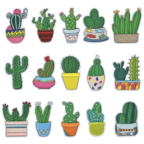 KitBeads 15 Stück Topf-Kaktus-Patches, Sommer, Wüstenpflanze, bestickt, Sukkulenten, zum Aufbügeln oder Aufnähen, für Rucksäcke, Hosen, Jeans, Bekleidungszubehör KitBeads 15 Stück Topf-Kaktus-Patches, Sommer, Wüstenpflanze, bestickt, Sukkulenten, zum Aufbügeln oder Aufnähen, für Rucksäcke, Hosen, Jeans, Bekleidungszubehör von KitBeads