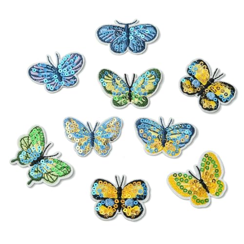 KitBeads 16 Stück 8 Stile Schmetterling Patches bestickt Pailletten Schmetterling Tier Aufbügler Nähen auf Patch für Rucksäcke Hosen Jeans Kleidung Zubehör KitBeads 16 Stück 8 Stile Schmetterling Patches bestickt Pailletten Schmetterling Tier Aufbügler Nähen auf Patch für Rucksäcke Hosen Jeans Kleidung Zubehör von KitBeads