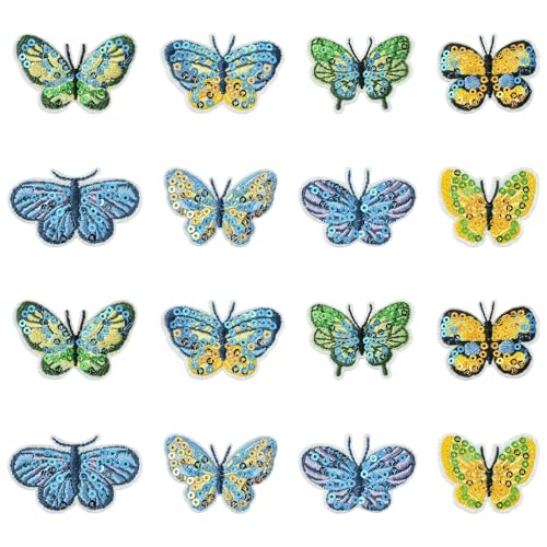 KitBeads 16 Stück 8 Stile Schmetterling Patches bestickt Pailletten Schmetterling Tier Aufbügler Nähen auf Patch für Rucksäcke Hosen Jeans Kleidung Zubehör KitBeads 16 Stück 8 Stile Schmetterling Patches bestickt Pailletten Schmetterling Tier Aufbügler Nähen auf Patch für Rucksäcke Hosen Jeans Kleidung Zubehör von KitBeads