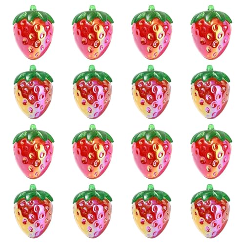 KitBeads 20 Stück Acryl-Erdbeerperlen, transparent, AB-Farbe, Obst, niedliche rote Erdbeerperlen für Schmuckherstellung, Armbänder, Ohrringe, Halsketten, Basteln KitBeads 20 Stück Acryl-Erdbeerperlen, transparent, AB-Farbe, Obst, niedliche rote Erdbeerperlen für Schmuckherstellung, Armbänder, Ohrringe, Halsketten, Basteln von KitBeads