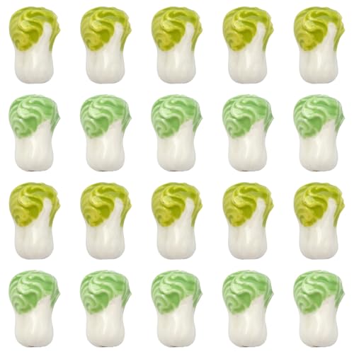 KitBeads 20 Stück Keramikperlen für Kohl, Gemüse, handgefertigt, Porzellan, Lebensmittelperlen für Schmuckherstellung, Basteln, Halsketten, Ohrringe, Armbänder KitBeads 20 Stück Keramikperlen für Kohl, Gemüse, handgefertigt, Porzellan, Lebensmittelperlen für Schmuckherstellung, Basteln, Halsketten, Ohrringe, Armbänder von KitBeads