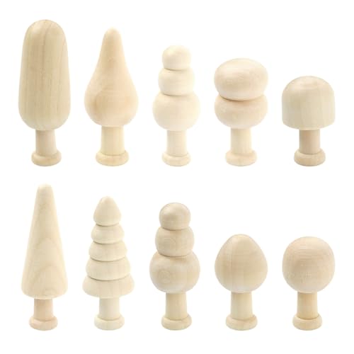 KitBeads 20 Stück unlackierte Holzbäume, unlackiert, blanko, Mini-Holzpilze für Malerei, Kunst, Handwerk, DIY, Weihnachtsdekoration, 20 Stück KitBeads 20 Stück unlackierte Holzbäume, unlackiert, blanko, Mini-Holzpilze für Malerei, Kunst, Handwerk, DIY, Weihnachtsdekoration, 20 Stück von KitBeads