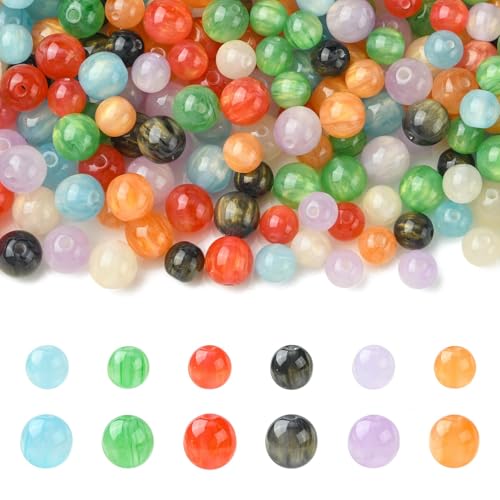 KitBeads 280 Stück, 14 Stile, 8 ~ 10 mm, Kunstharz, runde Perlen für Schmuckherstellung, Armbänder, Halsketten, Ohrringe, Basteln, Großpackung KitBeads 280 Stück, 14 Stile, 8 ~ 10 mm, Kunstharz, runde Perlen für Schmuckherstellung, Armbänder, Halsketten, Ohrringe, Basteln, Großpackung von KitBeads