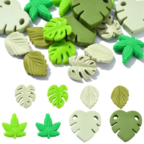 KitBeads Monstera-Silikonperlen, tropische Blätter, Ahornblatt-Form, Fokusperlen für Schmuckherstellung, Stifte, Handwerk, Armbänder, Halsketten, Großpackung KitBeads Monstera-Silikonperlen, tropische Blätter, Ahornblatt-Form, Fokusperlen für Schmuckherstellung, Stifte, Handwerk, Armbänder, Halsketten, Großpackung von KitBeads