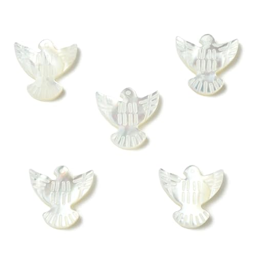 KitBeads Muscheltaubenperlen, Taubenform, Tier, Weiß, Friedensvogel, Perlen für Armbänder, Halsketten, Schlüsselanhänger, Ohrringe, Basteln, Großpackung, Muschel KitBeads Muscheltaubenperlen, Taubenform, Tier, Weiß, Friedensvogel, Perlen für Armbänder, Halsketten, Schlüsselanhänger, Ohrringe, Basteln, Großpackung, Muschel von KitBeads