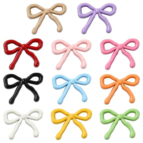 KitBeads Schleifen-Perlen, Backfarbe, bunte Schleifen-Abstandshalter, Perlen für Schmuckherstellung, Armbänder, Schlüsselanhänger, Stifte, Basteln, 55 Stück von KitBeads