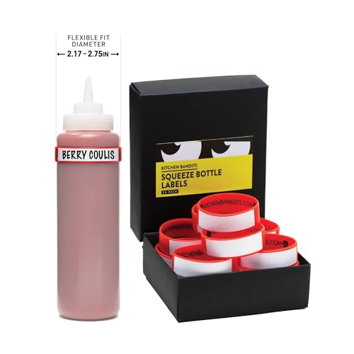 Kitchen Bandits Entfernbare, wasserdichte Etiketten für Flaschen, beschreibbar, 55 mm, Rot, 24 Stück Kitchen Bandits Entfernbare, wasserdichte Etiketten für Flaschen, beschreibbar, 55 mm, Rot, 24 Stück von Kitchen Bandits