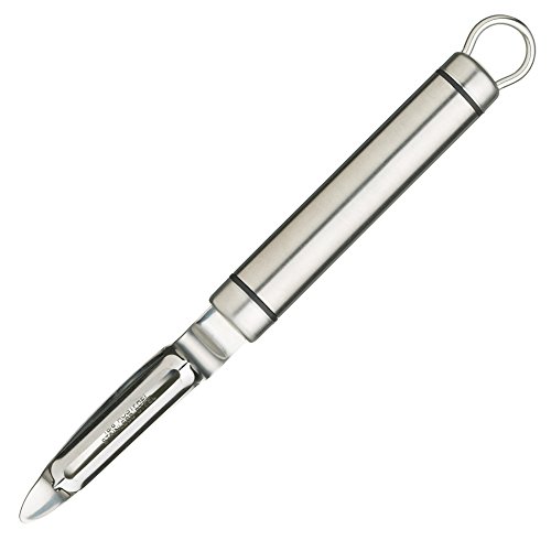 KitchenCraft Professional Kartoffelschäler, Pendelschäler aus Edelstahl, Sparschäler mit schwenkbarer Klinge für Obst und Gemüse, Spülmaschinenfest, Silber, 21 cm KitchenCraft Professional Kartoffelschäler, Pendelschäler aus Edelstahl, Sparschäler mit schwenkbarer Klinge für Obst und Gemüse, Spülmaschinenfest, Silber, 21 cm von KitchenCraft