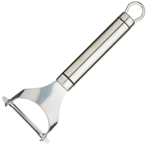 KitchenCraft Professional Y-Förmiger Schäler, Sparschäler aus Edelstahl mit schwenkbarer Klinge, Kartoffelschäler mit Ovalem Griff für Obst und Gemüse, Spülmaschinenfest, 18 x 6 cm KitchenCraft Professional Y-Förmiger Schäler, Sparschäler aus Edelstahl mit schwenkbarer Klinge, Kartoffelschäler mit Ovalem Griff für Obst und Gemüse, Spülmaschinenfest, 18 x 6 cm von KitchenCraft