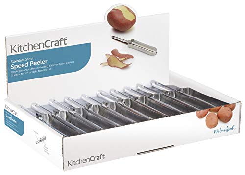 KitchenCraft ECMKC4DISP Kartoffelschäler mit drehbaren Klingen, edelstahl KitchenCraft ECMKC4DISP Kartoffelschäler mit drehbaren Klingen, edelstahl von KitchenCraft