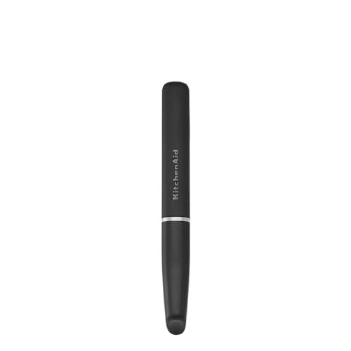 KitchenAid Premium Euroschäler Onyx Schwarz - Gezahnte Klinge Gemüse- & Obstschäler mit Schutzhülle - Langlebiges, spülmaschinenfestes Küchenwerkzeug zum mühelosen Schälen von Kartoffeln, Tomaten von KitchenAid