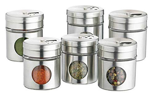 Kitchen Craft KCSPJARSET Home Made Gewürzdosen, 6 Stück, Silber Kitchen Craft KCSPJARSET Home Made Gewürzdosen, 6 Stück, Silber von KitchenCraft