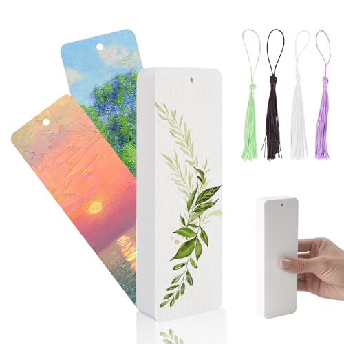 50 Stück Aquarellpapier Lesezeichen Papier 300g Lesezeichen Blanko DIY Lesezeichen zum Ausmalen für Wasserfarben, Malerei, Lesezeichen Basteln, mit 50 Stück Zufällige Farbe Quasten 50 Stück Aquarellpapier Lesezeichen Papier 300g Lesezeichen Blanko DIY Lesezeichen zum Ausmalen für Wasserfarben, Malerei, Lesezeichen Basteln, mit 50 Stück Zufällige Farbe Quasten von Kitnelw
