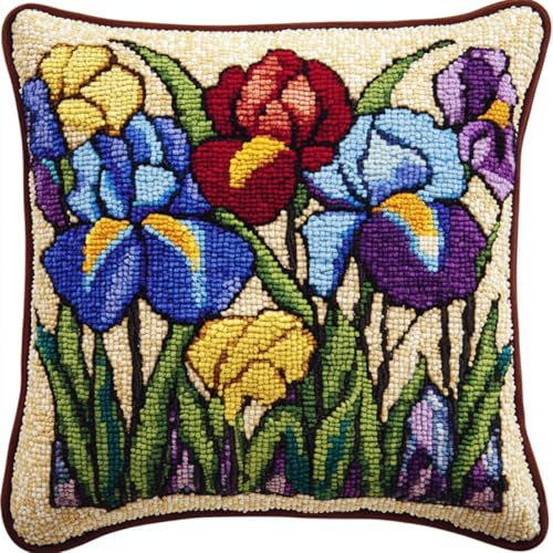 Kitquiver Diy Knüpfkissen Set Cartoon-Blumen Diy-Knüpfhäkel-Sets,Kissen,Nadelspitzen-Set Für Heimdekoration,Handarbeitsset Für Erwachsene Und Anfänger 17x17In Kitquiver Diy Knüpfkissen Set Cartoon-Blumen Diy-Knüpfhäkel-Sets,Kissen,Nadelspitzen-Set Für Heimdekoration,Handarbeitsset Für Erwachsene Und Anfänger 17x17In von Kitquiver