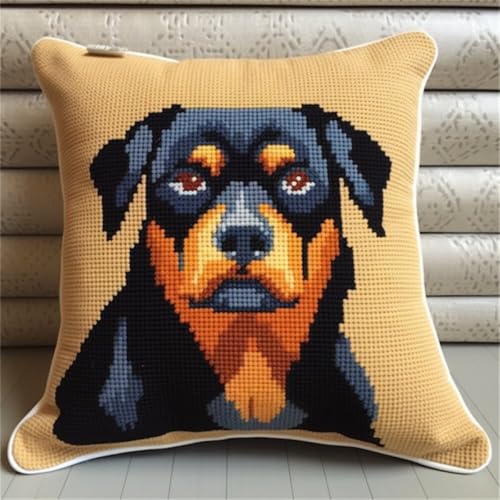 Kitquiver Diy Knüpfstern Fantasie Rottweiler Tier Knüpfkissen-Sets,Grobes Kreuzstich-Set,Diy-Stickerei-Nadelspitzen-Kit Für Heimdekoration 17x17In Kitquiver Diy Knüpfstern Fantasie Rottweiler Tier Knüpfkissen-Sets,Grobes Kreuzstich-Set,Diy-Stickerei-Nadelspitzen-Kit Für Heimdekoration 17x17In von Kitquiver