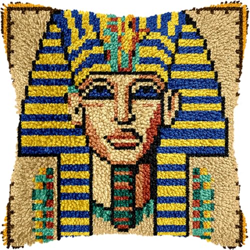 Kitquiver Diy Knüpfstern Knüpfpackung Mit Kissenbezügen Mit Ägyptischem Pharaonenkopf, Knüpfpackung Zum Selbermachen Für Knüpfteppiche, Stickerei, Kreuzstich 17x17in Kitquiver Diy Knüpfstern Knüpfpackung Mit Kissenbezügen Mit Ägyptischem Pharaonenkopf, Knüpfpackung Zum Selbermachen Für Knüpfteppiche, Stickerei, Kreuzstich 17x17in von Kitquiver