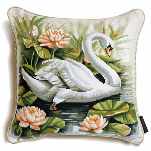 Kitquiver Fantasie Knüpfhaken Set Kissen Schwan Tier Diy-Knüpfhäkel-Sets,Kissenbezug,Stickerei,Stricken,Geschenk Für Erwachsene/Anfänger 17x17in Kitquiver Fantasie Knüpfhaken Set Kissen Schwan Tier Diy-Knüpfhäkel-Sets,Kissenbezug,Stickerei,Stricken,Geschenk Für Erwachsene/Anfänger 17x17in von Kitquiver
