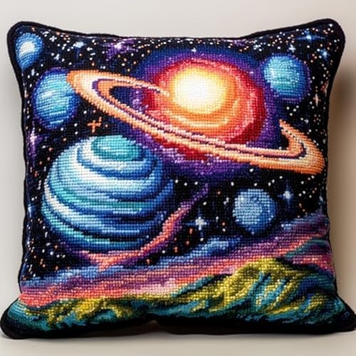 Kitquiver Kissen Knüpfen Set Erwachsene Fantasy-Universum-Planetenlandschaft Diy-Knüpfhäkel-Sets,Nadelspitzen-Set Für Heimdekoration,Handarbeitsset Für Erwachsene Anfänger B 17x17In Kitquiver Kissen Knüpfen Set Erwachsene Fantasy-Universum-Planetenlandschaft Diy-Knüpfhäkel-Sets,Nadelspitzen-Set Für Heimdekoration,Handarbeitsset Für Erwachsene Anfänger B 17x17In von Kitquiver